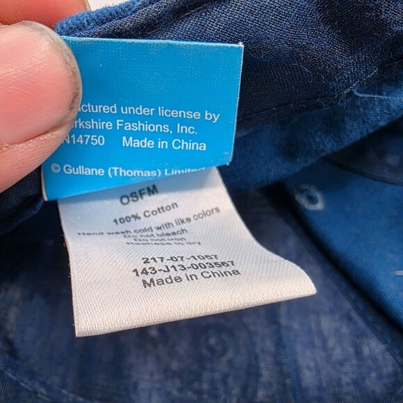 Thomas & Friends Plaid Kids Adjustable Hat Blue Red Embroidered Train Cute - Picture 7 of 10